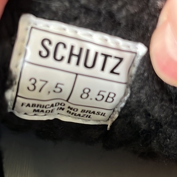 SCHUTZ KRISTEN WHITE LEATHER PLAIN SNEAKERS SHEARLING SIZE 8.5 EUC - Picture 8 of 13